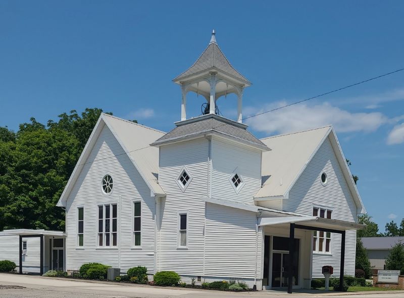 front view of the Marseilles Methodist Church